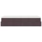 Preview: Ottoman-Bett mit Matratze Dunkelbraun 90x190 cm Stoff