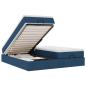 Preview: Ottoman-Bett mit Matratzen Blau 200x200 cm Stoff