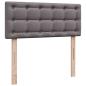 Preview: Ottoman-Bett mit Matratze Grau 120x190 cm Kunstleder