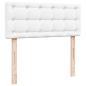 Preview: Ottoman-Bett mit Matratze Weiß 120x190 cm Kunstleder