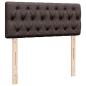 Preview: Ottoman-Bett mit Matratze Dunkelbraun 120x200 cm Stoff