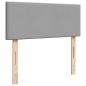 Preview: Ottoman-Bett mit Matratze Hellgrau 120x190 cm Stoff