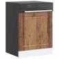 Preview: ARDEBO.de - Geschirrspülerblende Porto Altholz-Optik 60x1,5x67 cm