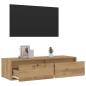Preview: TV-Schrank mit LED-Leuchten Artisan-Eiche 100x35,5x25 cm