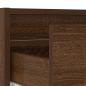 Preview: TV-Schrank mit LED-Leuchten Braun Eichen-Optik 100x35,5x25 cm