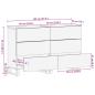 Preview: Sideboards 2 Stk. Schwarz 60x33x75 cm Massivholz Mango
