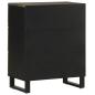 Preview: Sideboards 2 Stk. Schwarz 60x33x75 cm Massivholz Mango