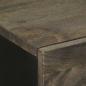 Preview: Sideboards 2 Stk. Schwarz 60x33x75 cm Massivholz Mango