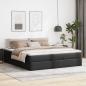 Preview: Ottoman-Bett mit Matratze Schwarz 180x200 cm Kunstleder