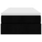 Preview: Ottoman-Bett mit Matratze Schwarz 80x200 cm Stoff