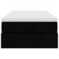 Preview: Ottoman-Bett mit Matratze Schwarz 100x200 cm Stoff