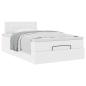 Preview: Ottoman-Bett mit Matratze Weiß 120x200 cm Kunstleder