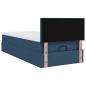 Preview: Ottoman-Bett mit Matratze Blau 100x200 cm Stoff