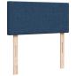Preview: Ottoman-Bett mit Matratze Blau 100x200 cm Stoff