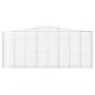Preview: Gabionen mit Hochbogen 5 Stk. 400x50x160/180cm Verzinktes Eisen