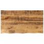 Preview: ARDEBO.de - Tischplatte 110x60x2,5 cm Baumkante Massivholz Raues Mangoholz