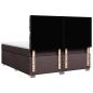 Preview: Boxspringbett mit Matratze Dunkelbraun 180x200 cm Stoff