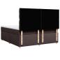 Preview: Boxspringbett mit Matratze Dunkelbraun 180x200 cm Stoff