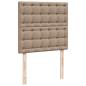 Preview: Boxspringbett Matratze Cappuccino-Braun 100x200cm Kunstleder