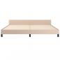 Preview: Bettgestell mit Kopfteil Cappuccino-Braun 200x200 cm Kunstleder