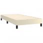 Preview: Boxspringbett mit Matratze Creme 100x200 cm Kunstleder