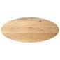 Preview: Tischplatte 140x60x2 cm Massivholz Eiche Oval