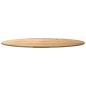 Preview: Tischplatte 140x60x2 cm Massivholz Eiche Oval
