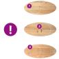 Preview: Tischplatte 140x60x2 cm Massivholz Eiche Oval