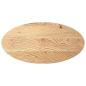 Preview: Tischplatte 100x50x4 cm Massivholz Eiche Oval