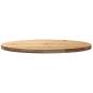 Preview: Tischplatte 100x50x4 cm Massivholz Eiche Oval