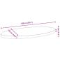 Preview: Tischplatte 100x50x4 cm Massivholz Eiche Oval