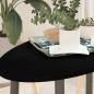 Preview: ARDEBO.de - Tischplatte Dunkelbraun 100x50x2 cm Massivholz Eiche Oval