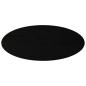 Preview: Tischplatte Dunkelbraun 140x60x2 cm Massivholz Eiche Oval