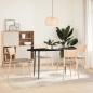 Preview: Tischplatte Dunkelbraun 140x60x2 cm Massivholz Eiche Oval