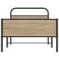 Preview: Bettgestell ohne Matratze 107x203 cm Sonoma-Eiche Holzwerkstoff