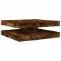 Preview: Couchtisch 360-Grad Drehbar Räuchereiche 90x90x34,5 cm