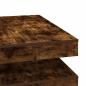 Preview: Couchtisch 360-Grad Drehbar Räuchereiche 90x90x34,5 cm