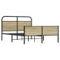 Preview: Bettgestell ohne Matratze 140x200 cm Sonoma-Eiche Holzwerkstoff