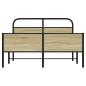 Preview: Bettgestell ohne Matratze 140x200 cm Sonoma-Eiche Holzwerkstoff