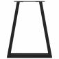 Preview: Couchtischbeine V-Form 2 Stk. Schwarz 50x(72-73) cm Stahl