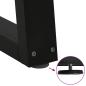 Preview: Couchtischbeine V-Form 2 Stk. Schwarz 50x(72-73) cm Stahl