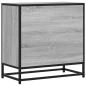 Preview: Nachttisch Grau Sonoma 60x31x60 cm Holzwerkstoff und Metall