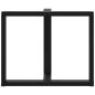 Preview: Esstischbeine T-Form 2 Stk. Schwarz 100x35x(72-73) cm Stahl