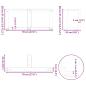 Preview: Couchtischbeine T-Form 2 Stk. Schwarz 70x25x(30-31) cm Stahl