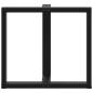 Preview: Esstischbeine T-Form 2 Stk. Schwarz 70x35x(72-73) cm Stahl