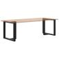 Preview: Esstischbeine T-Form 2 Stk. Schwarz 70x35x(72-73) cm Stahl