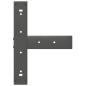 Preview: Esstischbeine T-Form 2 Stk. Anthrazit 60x35x(72-73) cm Stahl