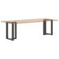 Preview: Esstischbeine T-Form 2 Stk. Anthrazit 60x35x(72-73) cm Stahl