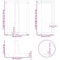 Preview: Esstischbeine T-Form 2 Stk. Anthrazit 60x35x(72-73) cm Stahl