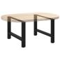 Preview: Couchtischbeine Schwarz 2 Stk. 70x(42-43) cm Stahl